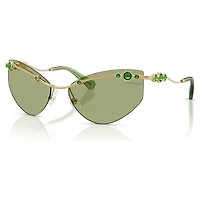 Sunglasses, Cat-eye shape, SK7039, Gold tone by SWAROVSKI