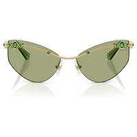 Sunglasses, Cat-eye shape, SK7039, Gold tone by SWAROVSKI