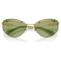 Sunglasses, Cat-eye shape, SK7039, Gold tone by SWAROVSKI