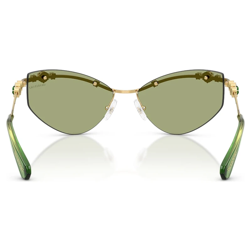 Sunglasses, Cat-eye shape, SK7039, Gold tone by SWAROVSKI