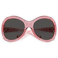 Sunglasses, Oversized, Cat-eye shape, SK6052, Pink by SWAROVSKI