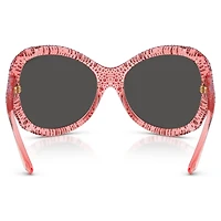 Sunglasses, Oversized, Cat-eye shape, SK6052, Pink by SWAROVSKI