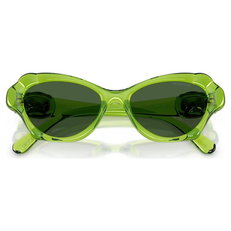 Sunglasses, Pillow shape, SK6050, Green by SWAROVSKI