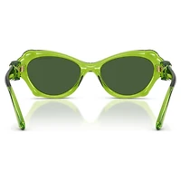 Sunglasses, Pillow shape, SK6050, Green by SWAROVSKI