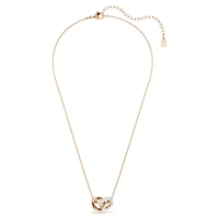 Dextera pendant, Round cut, White