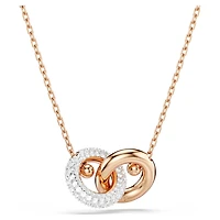 Dextera pendant, Round cut, White