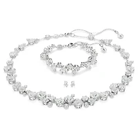 Constella set, Mixed cuts, White, Rhodium plated by SWAROVSKI