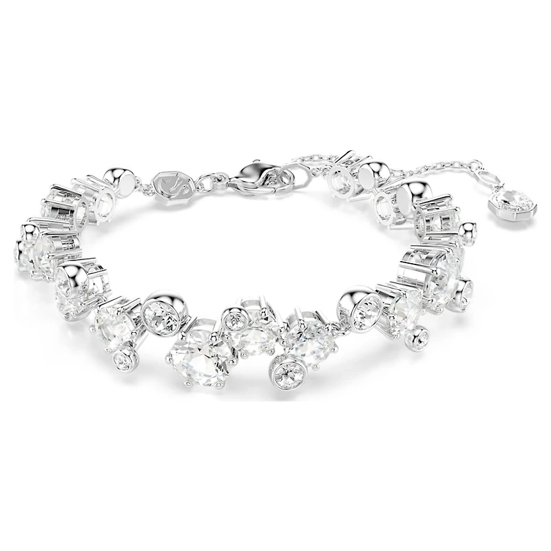 Constella set, Mixed cuts, White, Rhodium plated by SWAROVSKI