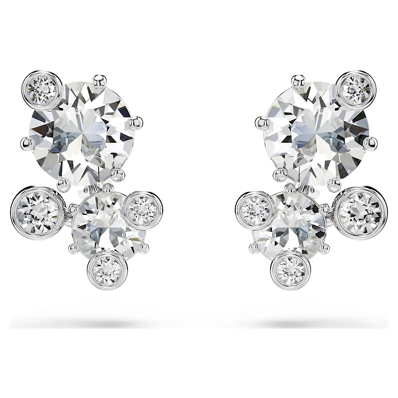 Constella set, Mixed cuts, White, Rhodium plated by SWAROVSKI