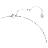 Eternity pendant, Lab-grown diamonds 0.5 ct tw, Heart shape, Sterling silver by SWAROVSKI