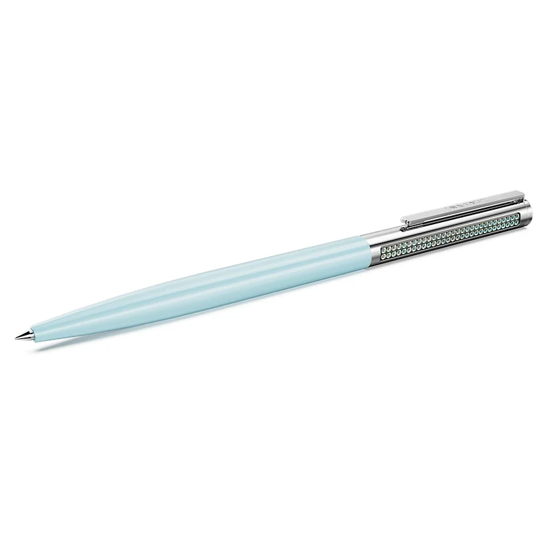 Matrix Tennis ballpoint pen, Blue, Chrome plated by SWAROVSKI