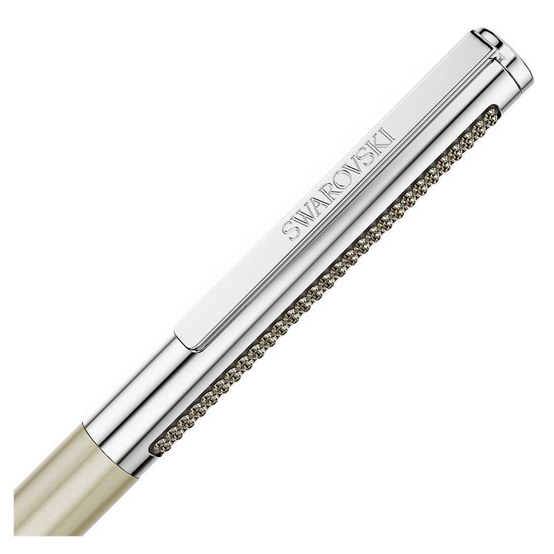 Matrix Tennis ballpoint pen, Brown, Gold-tone plated by SWAROVSKI