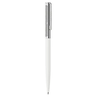 Matrix Tennis ballpoint pen, White, Chrome plated by SWAROVSKI
