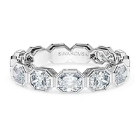 Octagon band ring, Lab-grown diamonds 2.4 ct tw, Octagon shape, 14K white gold by SWAROVSKI