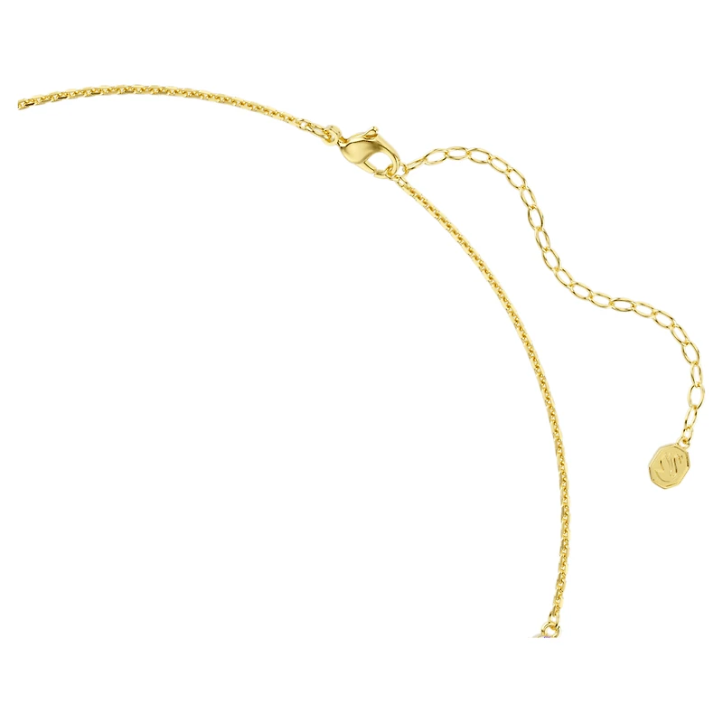 Gema necklace, Mixed cuts, Multicoloured, Gold-tone plated by SWAROVSKI