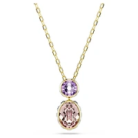 Chroma pendant, Mixed cuts, Multicoloured, Gold-tone plated by SWAROVSKI