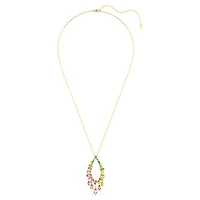 Gema pendant, Mixed cuts, Multicoloured, Gold-tone plated by SWAROVSKI