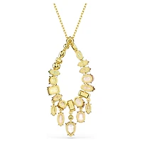 Gema pendant, Mixed cuts, Multicoloured, Gold-tone plated by SWAROVSKI