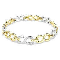 Dextera bracelet, Round cut, White, Mixed metal finish by SWAROVSKI