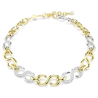 Dextera necklace, Round cut, Chain, White, Mixed metal finish by SWAROVSKI