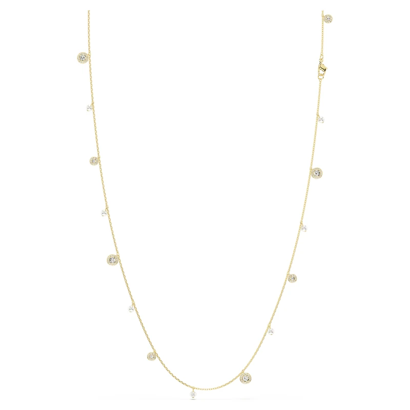 Una Angelic strandage, Crystal pearl, Round cut, White, Gold-tone plated by SWAROVSKI