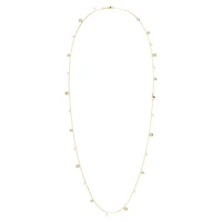 Una Angelic strandage, Crystal pearl, Round cut, White, Gold-tone plated by SWAROVSKI