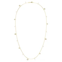 Una Angelic strandage, Crystal pearl, Round cut, White, Gold-tone plated by SWAROVSKI