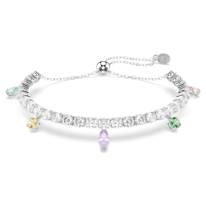 Ariana Grande x Swarovski bracelet, Mixed cuts, Multicoloured, Rhodium plated by SWAROVSKI