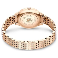 Attract watch, Swiss Made, Metal bracelet, Rose gold tone, Rose gold-tone finish by SWAROVSKI