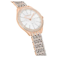 Attract watch, Swiss Made, Metal bracelet, Rose gold tone, Rose gold-tone finish by SWAROVSKI