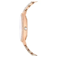 Attract watch, Swiss Made, Metal bracelet, Rose gold tone, Rose gold-tone finish by SWAROVSKI