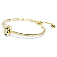 Idyllia bangle, Mixed cuts, Bee, Multicoloured, Gold-tone plated by SWAROVSKI
