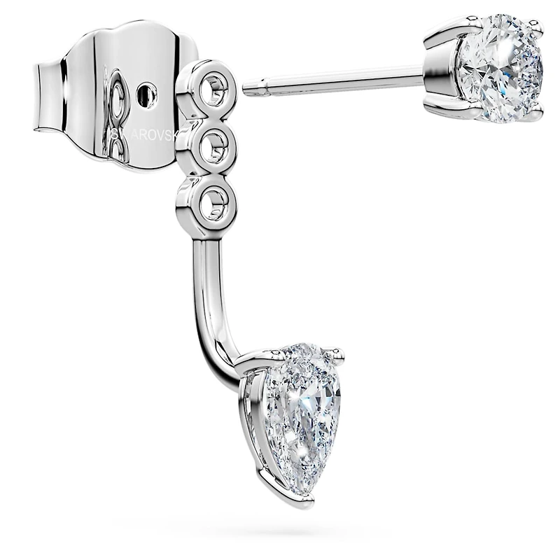 Galaxy earring jackets, Lab-grown diamonds 0.82 ct tw, Mixed shapes, Sterling silver by SWAROVSKI