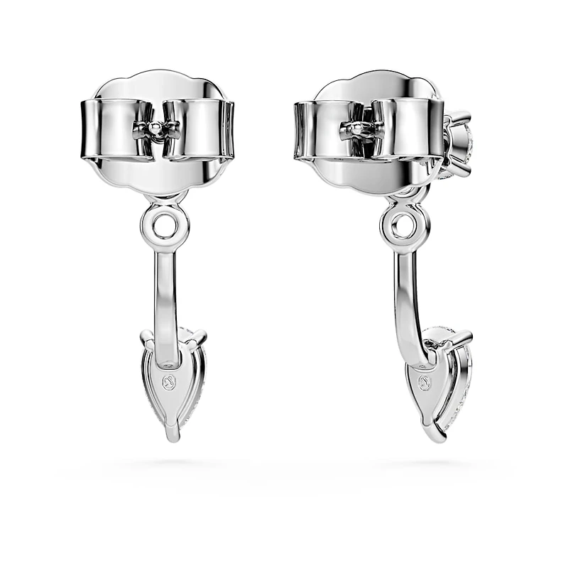 Galaxy earring jackets, Lab-grown diamonds 0.82 ct tw, Mixed shapes, Sterling silver by SWAROVSKI