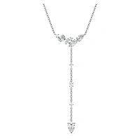 Galaxy Y necklace, Lab-grown diamonds 0.7 ct tw, Mixed shapes, Sterling silver by SWAROVSKI