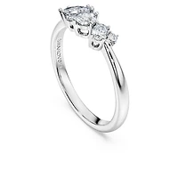 Galaxy ring, Lab-grown diamonds 0.41 ct tw, Mixed shapes, Sterling silver by SWAROVSKI