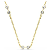 Swarovski Remix necklace, Round cut, White, Gold-tone plated by SWAROVSKI
