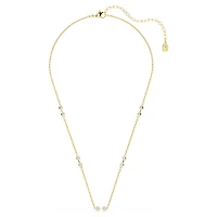 Swarovski Remix necklace, Round cut, White, Gold-tone plated by SWAROVSKI