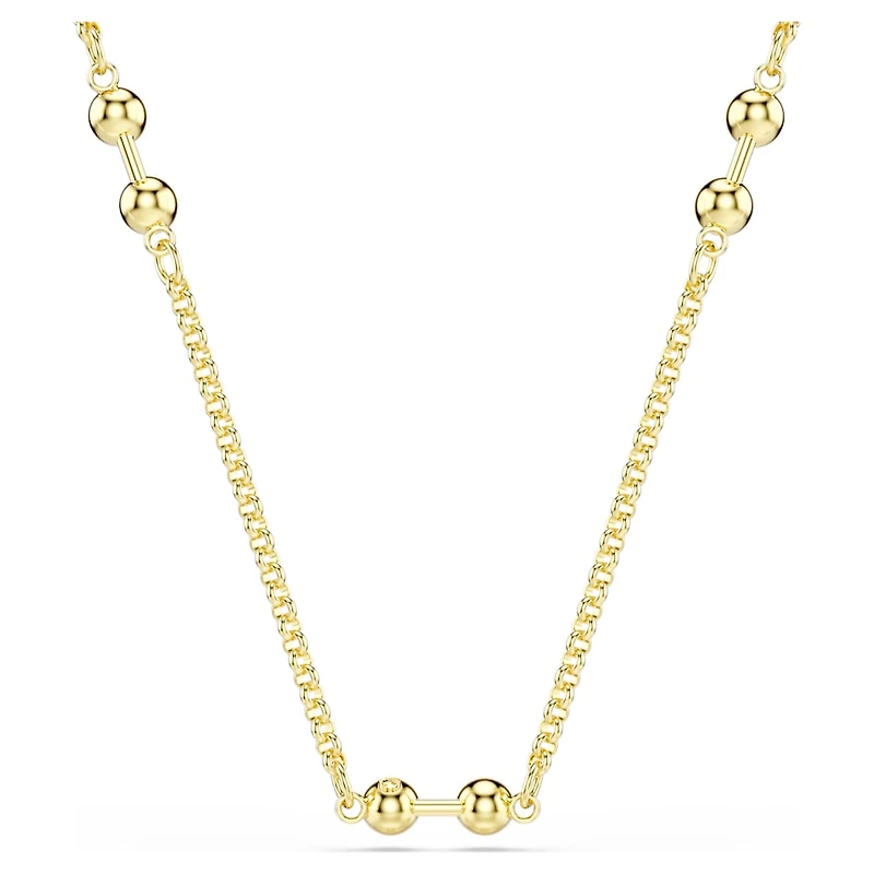 Swarovski Remix necklace, Round cut, White, Gold-tone plated by SWAROVSKI