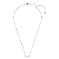 Swarovski Remix necklace, Round cut, White, Rhodium plated by SWAROVSKI