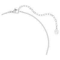 Swarovski Remix necklace, Round cut, White, Rhodium plated by SWAROVSKI