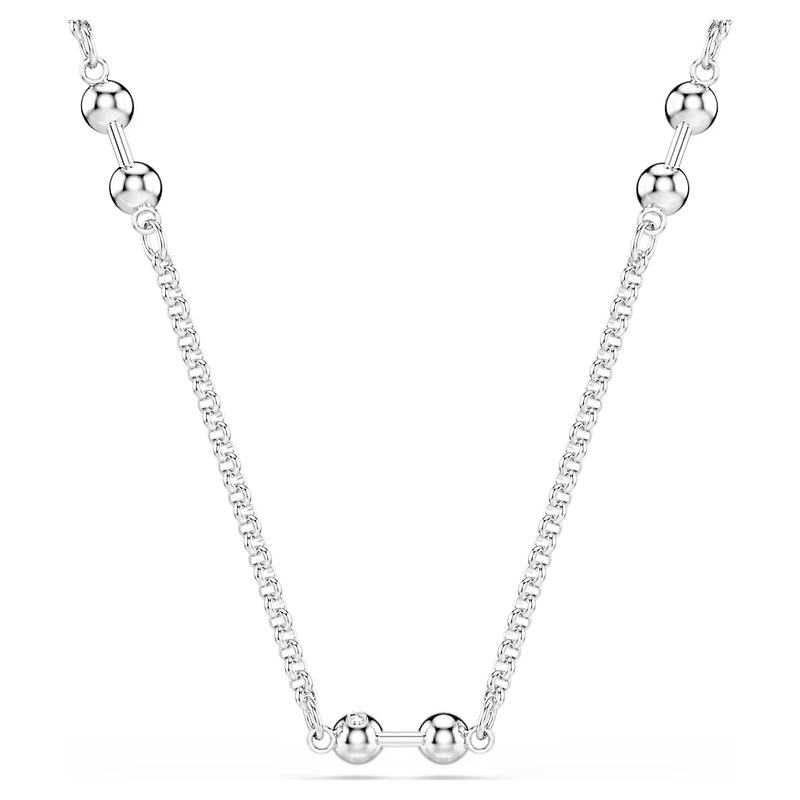 Swarovski Remix necklace, Round cut, White, Rhodium plated by SWAROVSKI