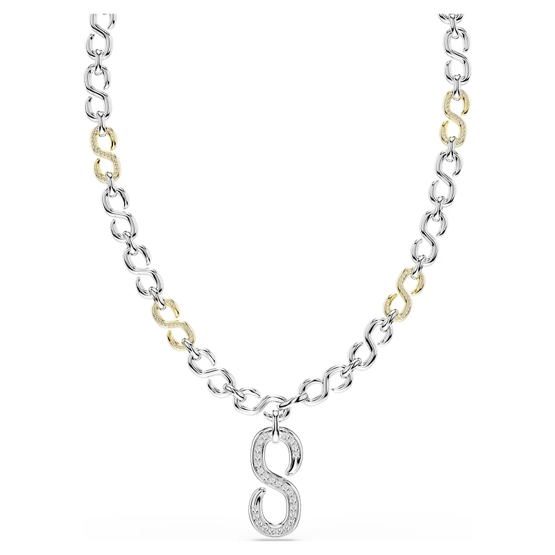 Dextera strandage, Round cut, White, Mixed metal finish by SWAROVSKI