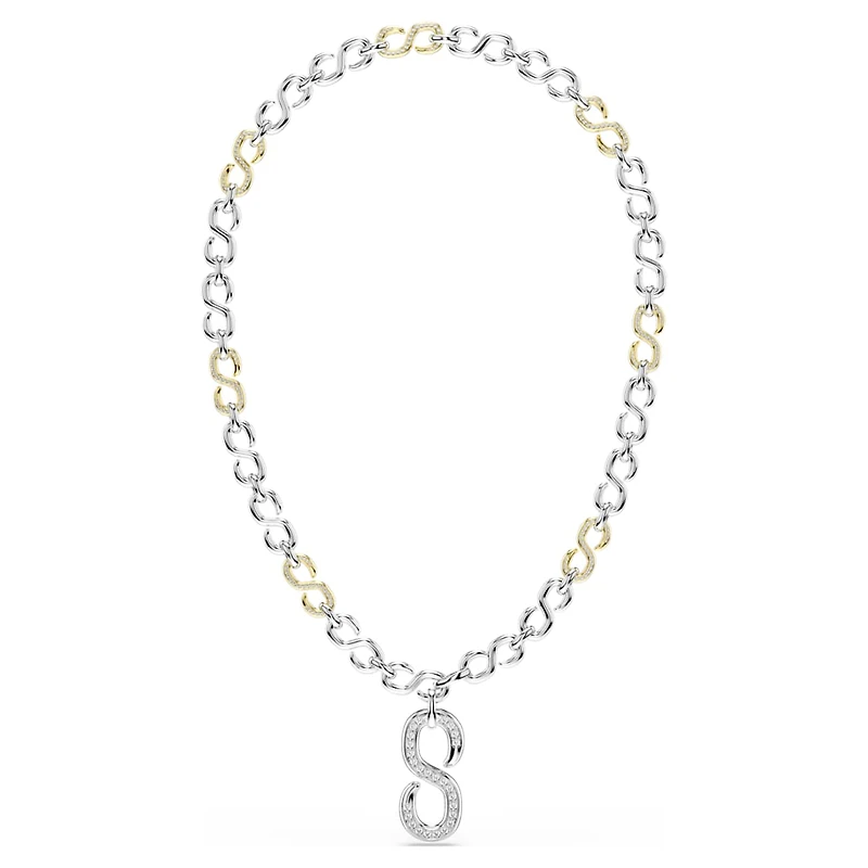 Dextera strandage, Round cut, White, Mixed metal finish by SWAROVSKI