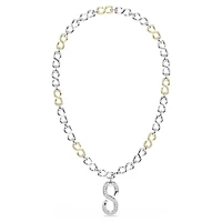 Dextera strandage, Round cut, White, Mixed metal finish by SWAROVSKI