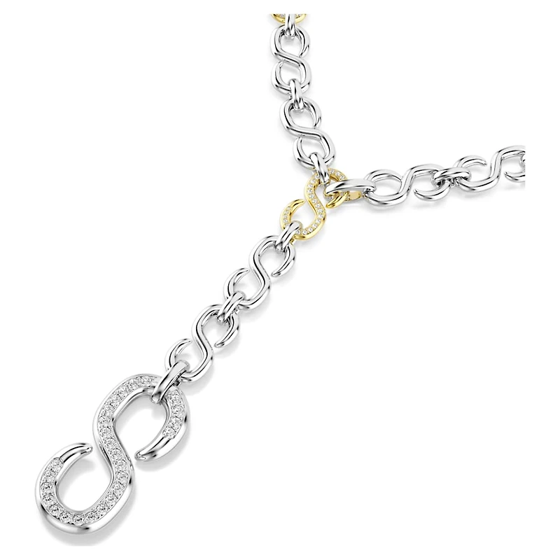 Dextera strandage, Round cut, White, Mixed metal finish by SWAROVSKI