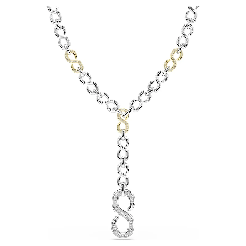 Dextera strandage, Round cut, White, Mixed metal finish by SWAROVSKI