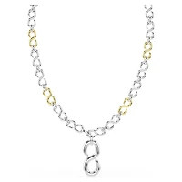 Dextera strandage, Round cut, White, Mixed metal finish by SWAROVSKI