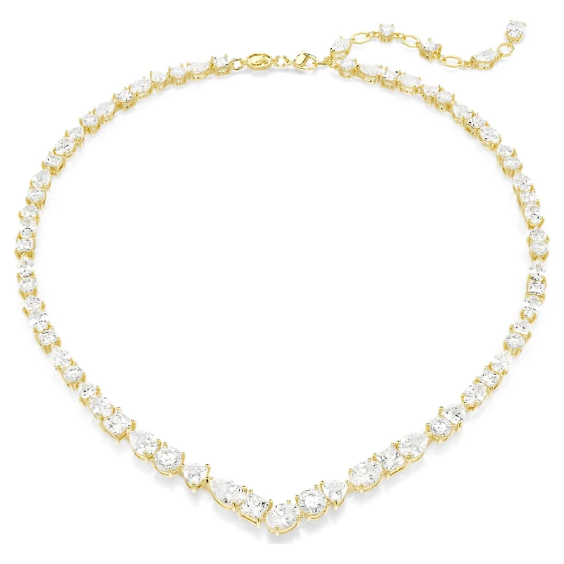 Mesmera necklace, Mixed cuts, White