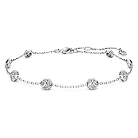 Octagon bracelet, Lab-grown diamonds 0.8 ct tw, Round shape, Sterling silver by SWAROVSKI